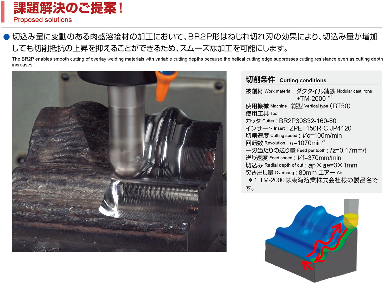 アルファボールエンドミル BR2PProduct Information | MOLDINO Tool 